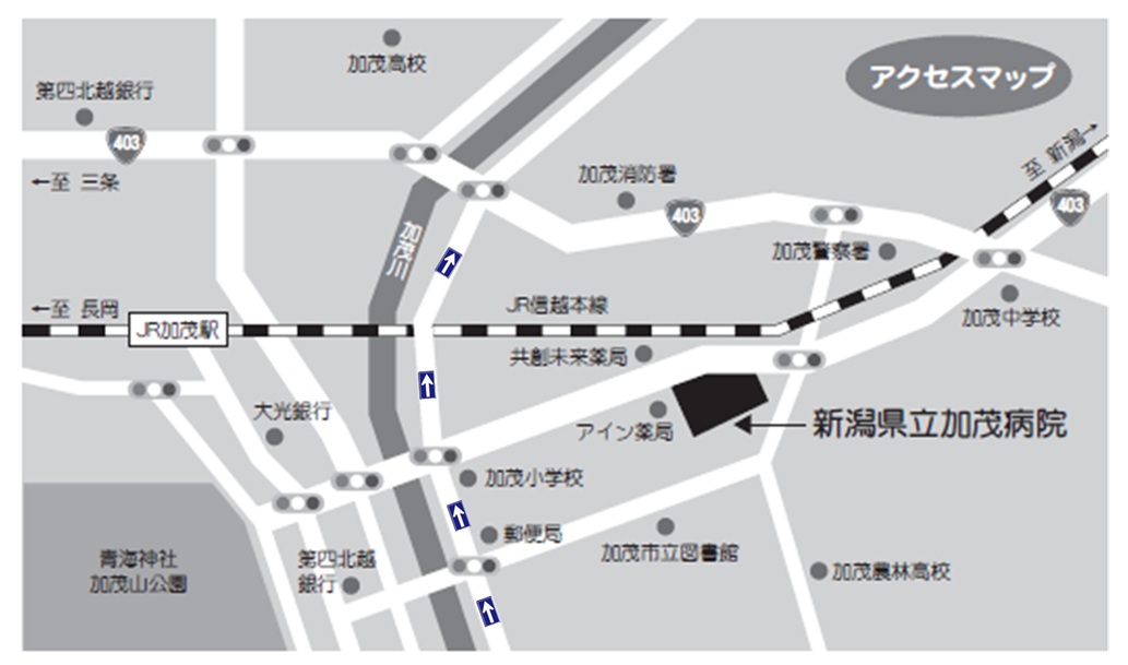病院近郊図