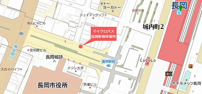 長岡駅前バス停留所