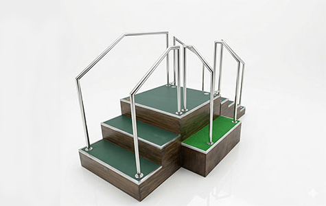 手すり付き訓練用階段